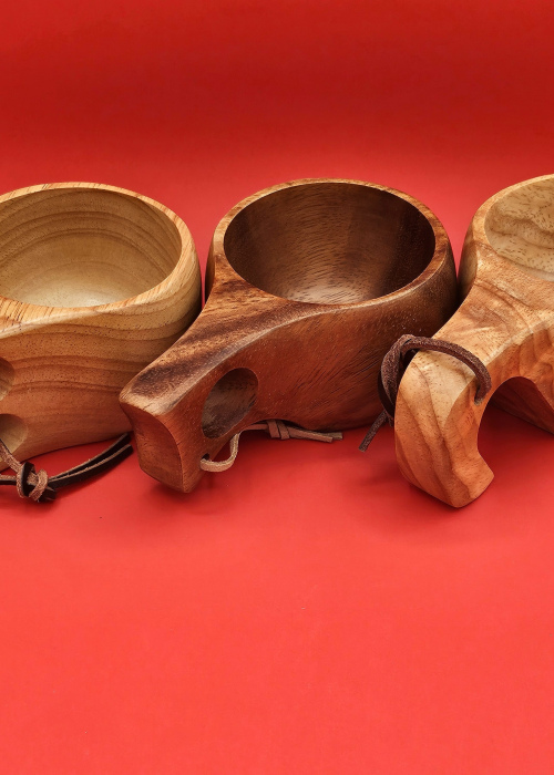 Hand-Carved Wooden Kuksa – Traditional Nordic Drinking Cup