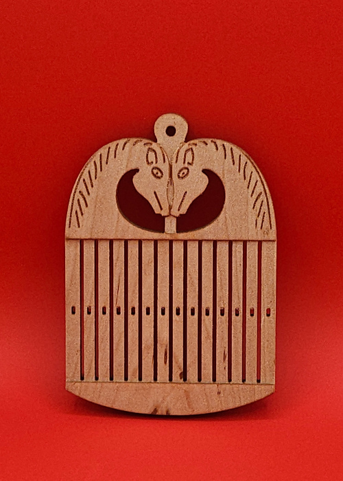 Viking Rigid Heddle Loom –Horse headDesign